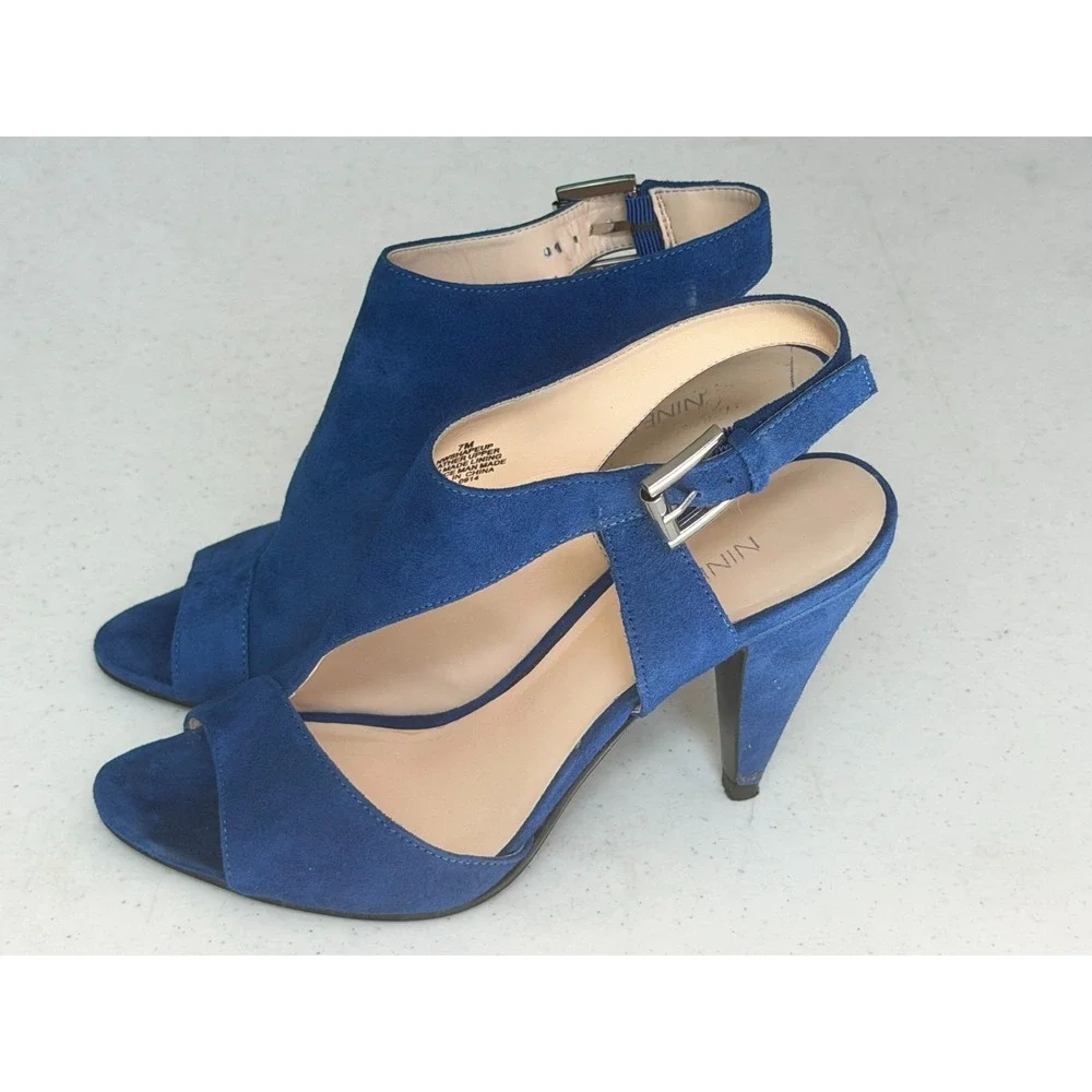 Nine West blue suede